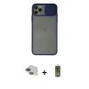 MARSİLYAN™- iPhone 11 Pro Max Kılıf Vadi Çizgi - Siyah Joko Magic 5D Hayalet Cam + Pers Alüminyum Kamera Lens - YL