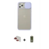 MARSİLYAN™- iPhone 11 Pro Max Kılıf Vadi Çizgi - Siyah Joko Magic 5D Hayalet Cam + Pers Alüminyum Kamera Lens - KI