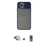 MARSİLYAN™- iPhone 11 Pro Max Kılıf Vadi Çizgi - Siyah Joko Magic 5D Hayalet Cam + Pers Alüminyum Kamera Lens - KI