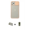 MARSİLYAN™- iPhone 11 Pro Max Kılıf Vadi Çizgi - Siyah Joko Magic 5D Hayalet Cam + Rainbow Kamera Lens Koruma Cam - GD