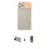 MARSİLYAN™- iPhone 11 Pro Max Kılıf Vadi Çizgi - Siyah Joko Magic 5D Hayalet Cam + Rainbow Kamera Lens Koruma Cam - YL