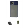 MARSİLYAN™- iPhone 11 Pro Max Kılıf Vadi Çizgi - Siyah Joko Magic 5D Hayalet Cam + Şeffaf Kamera Lens Koruma Cam