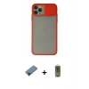 MARSİLYAN™- iPhone 11 Pro Max Kılıf Vadi Çizgi - Siyah Joko Magic 5D Hayalet Cam + Shine Kamera Lens Koruma Cam - SH