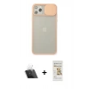 MARSİLYAN™- iPhone 11 Pro Max Kılıf Vadi Çizgi - Siyah Mat Seramik Nano Ekran Koruyucu + Kamera Lens Koruma Cam - SF