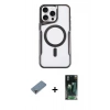 MARSİLYAN™- iPhone 11 Pro Max Kılıf Yadigar Klasik Özel Seri - Şeffaf 360 Full Body Arka Koruyucu + Metal Kamera Lens Koruma Cam - MR
