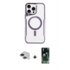 MARSİLYAN™- iPhone 11 Pro Max Kılıf Yadigar Klasik Özel Seri - Şeffaf 360 Full Body Arka Koruyucu + Pers Alüminyum Kamera Lens - SH