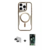 MARSİLYAN™- iPhone 11 Pro Max Kılıf Yadigar Klasik Özel Seri - Şeffaf 360 Full Body Arka Koruyucu + Pers Alüminyum Kamera Lens - SH