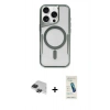 MARSİLYAN™- iPhone 11 Pro Max Kılıf Yadigar Klasik Özel Seri - Şeffaf Pasifik Cam Ekran Koruyucu + Pers Alüminyum Kamera Lens - SH