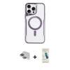 MARSİLYAN™- iPhone 11 Pro Max Kılıf Yadigar Klasik Özel Seri - Şeffaf Pasifik Cam Ekran Koruyucu + Pers Alüminyum Kamera Lens - YL