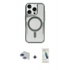 MARSİLYAN™- iPhone 11 Pro Max Kılıf Yadigar Klasik Özel Seri - Şeffaf Pasifik Cam Ekran Koruyucu + Pers Alüminyum Kamera Lens - LT
