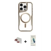 MARSİLYAN™- iPhone 11 Pro Max Kılıf Yadigar Klasik Özel Seri - Şeffaf Pasifik Cam Ekran Koruyucu + Pers Alüminyum Kamera Lens - KI