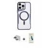 MARSİLYAN™- iPhone 11 Pro Max Kılıf Yadigar Klasik Özel Seri - Şeffaf Pasifik Cam Ekran Koruyucu + Pers Alüminyum Kamera Lens - YL