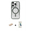 MARSİLYAN™- iPhone 11 Pro Max Kılıf Yadigar Klasik Özel Seri - Şeffaf Pasifik Cam Ekran Koruyucu + Renkli Kamera Lens Koruma Cam - MI