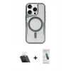 MARSİLYAN™- iPhone 11 Pro Max Kılıf Yadigar Klasik Özel Seri - Şeffaf Pasifik Cam Ekran Koruyucu + Kamera Lens Koruma Cam - SF
