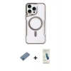 MARSİLYAN™- iPhone 11 Pro Max Kılıf Yadigar Klasik Özel Seri - Şeffaf Pasifik Cam Ekran Koruyucu + Shine Kamera Lens Koruma Cam - MI