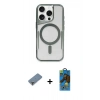 MARSİLYAN™- iPhone 11 Pro Max Kılıf Yadigar Klasik Özel Seri - Siyah 18D Cam Ekran Koruyucu + Metal Kamera Lens Koruma Cam - GD