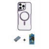 MARSİLYAN™- iPhone 11 Pro Max Kılıf Yadigar Klasik Özel Seri - Siyah 18D Cam Ekran Koruyucu + Metal Kamera Lens Koruma Cam - GD
