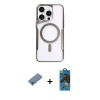 MARSİLYAN™- iPhone 11 Pro Max Kılıf Yadigar Klasik Özel Seri - Siyah 18D Cam Ekran Koruyucu + Metal Kamera Lens Koruma Cam - GD
