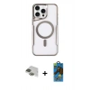 MARSİLYAN™- iPhone 11 Pro Max Kılıf Yadigar Klasik Özel Seri - Siyah 18D Cam Ekran Koruyucu + Pers Alüminyum Kamera Lens - YL