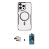 MARSİLYAN™- iPhone 11 Pro Max Kılıf Yadigar Klasik Özel Seri - Siyah 18D Cam Ekran Koruyucu + Pers Alüminyum Kamera Lens - KI