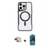 MARSİLYAN™- iPhone 11 Pro Max Kılıf Yadigar Klasik Özel Seri - Siyah 18D Cam Ekran Koruyucu + Pers Alüminyum Kamera Lens - KI