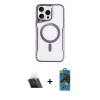 MARSİLYAN™- iPhone 11 Pro Max Kılıf Yadigar Klasik Özel Seri - Siyah 18D Cam Ekran Koruyucu + Kamera Lens Koruma Cam - SF