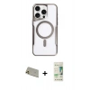 MARSİLYAN™- iPhone 11 Pro Max Kılıf Yadigar Klasik Özel Seri - Siyah 20D Premium Cam Ekran Koruyucu + Gold Rainbow Kamera Lens Koruma Cam