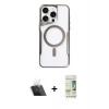 MARSİLYAN™- iPhone 11 Pro Max Kılıf Yadigar Klasik Özel Seri - Siyah 20D Premium Cam Ekran Koruyucu + Kamera Lens Koruma Cam - SF