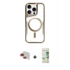 MARSİLYAN™- iPhone 11 Pro Max Kılıf Yadigar Klasik Özel Seri - Siyah 20D Premium Cam Ekran Koruyucu + Pers Alüminyum Kamera Lens - KI