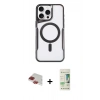 MARSİLYAN™- iPhone 11 Pro Max Kılıf Yadigar Klasik Özel Seri - Siyah 20D Premium Cam Ekran Koruyucu + Pers Alüminyum Kamera Lens - KI
