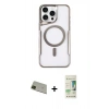 MARSİLYAN™- iPhone 11 Pro Max Kılıf Yadigar Klasik Özel Seri - Siyah 20D Premium Cam Ekran Koruyucu + Rainbow Kamera Lens Koruma Cam - YL