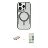 MARSİLYAN™- iPhone 11 Pro Max Kılıf Yadigar Klasik Özel Seri - Siyah 20D Premium Cam Ekran Koruyucu + Renkli Kamera Lens Koruma Cam - YL