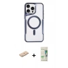 MARSİLYAN™- iPhone 11 Pro Max Kılıf Yadigar Klasik Özel Seri - Siyah 20D Premium Cam Ekran Koruyucu + Renkli Kamera Lens Koruma Cam - MI