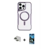 MARSİLYAN™- iPhone 11 Pro Max Kılıf Yadigar Klasik Özel Seri - Siyah 34D Izgaralı Cam + Pers Alüminyum Kamera Lens - YL