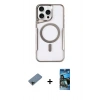 MARSİLYAN™- iPhone 11 Pro Max Kılıf Yadigar Klasik Özel Seri - Siyah 34D Izgaralı Cam + Shine Kamera Lens Koruma Cam - SH