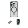 MARSİLYAN™- iPhone 11 Pro Max Kılıf Yadigar Klasik Özel Seri - Siyah 360 Mat Full Body Arka Koruyucu + Mavi Shine Kamera Lens Koruma Cam