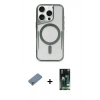 MARSİLYAN™- iPhone 11 Pro Max Kılıf Yadigar Klasik Özel Seri - Siyah 360 Mat Full Body Arka Koruyucu + Metal Kamera Lens Koruma Cam - GS