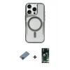MARSİLYAN™- iPhone 11 Pro Max Kılıf Yadigar Klasik Özel Seri - Siyah 360 Mat Full Body Arka Koruyucu + Metal Kamera Lens Koruma Cam - MI