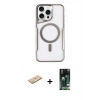 MARSİLYAN™- iPhone 11 Pro Max Kılıf Yadigar Klasik Özel Seri - Siyah 360 Mat Full Body Arka Koruyucu + Renkli Kamera Lens Koruma Cam - SI