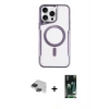 MARSİLYAN™- iPhone 11 Pro Max Kılıf Yadigar Klasik Özel Seri - Siyah 360 Mat Full Body Arka Koruyucu + Siyah Pers Alüminyum Kamera Lens