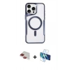 MARSİLYAN™- iPhone 11 Pro Max Kılıf Yadigar Klasik Özel Seri - Siyah 3D Antistatik Cam Ekran Koruyucu + Pers Alüminyum Kamera Lens - KI