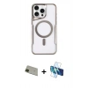 MARSİLYAN™- iPhone 11 Pro Max Kılıf Yadigar Klasik Özel Seri - Siyah 3D Antistatik Cam Ekran Koruyucu + Rainbow Kamera Lens Koruma Cam - YL