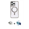 MARSİLYAN™- iPhone 11 Pro Max Kılıf Yadigar Klasik Özel Seri - Siyah 3D Antistatik Cam Ekran Koruyucu + Pers Alüminyum Kamera Lens - YL