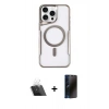MARSİLYAN™- iPhone 11 Pro Max Kılıf Yadigar Klasik Özel Seri - Siyah 3D Antistatik Hayalet Cam Ekran Koruyucu + Kamera Lens Koruma Cam - SF