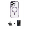 MARSİLYAN™- iPhone 11 Pro Max Kılıf Yadigar Klasik Özel Seri - Siyah 3D Antistatik Hayalet Cam Ekran Koruyucu + Kamera Lens Koruma Cam - SF