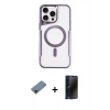 MARSİLYAN™- iPhone 11 Pro Max Kılıf Yadigar Klasik Özel Seri - Siyah 3D Antistatik Hayalet Cam Ekran Koruyucu + Metal Kamera Lens Koruma Cam - SH