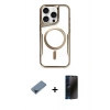 MARSİLYAN™- iPhone 11 Pro Max Kılıf Yadigar Klasik Özel Seri - Siyah 3D Antistatik Hayalet Cam Ekran Koruyucu + Metal Kamera Lens Koruma Cam - MI