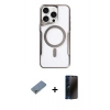 MARSİLYAN™- iPhone 11 Pro Max Kılıf Yadigar Klasik Özel Seri - Siyah 3D Antistatik Hayalet Cam Ekran Koruyucu + Metal Kamera Lens Koruma Cam - GS