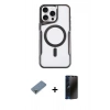 MARSİLYAN™- iPhone 11 Pro Max Kılıf Yadigar Klasik Özel Seri - Siyah 3D Antistatik Hayalet Cam Ekran Koruyucu + Metal Kamera Lens Koruma Cam - AKYL