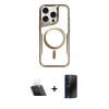 MARSİLYAN™- iPhone 11 Pro Max Kılıf Yadigar Klasik Özel Seri - Siyah 3D Antistatik Hayalet Cam Ekran Koruyucu + Kamera Lens Koruma Cam - SF